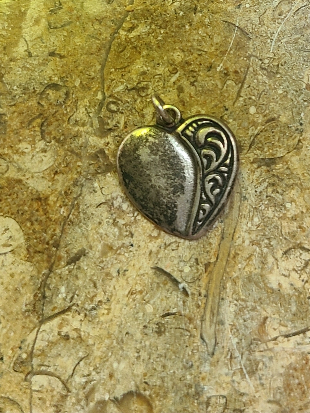 Sterling Silver 925 Vintage Heart Charm